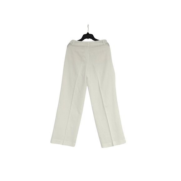 ⭐ZARA Women’s White Wide-Leg Pants M Lightweight Linen-Blend Look Unlined EUC - Picture 3 of 4